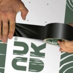 application adhésif noir écologique sans papier transfert