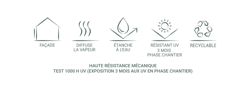 avantages écran pare-pluie arcus fa1000 en pictos